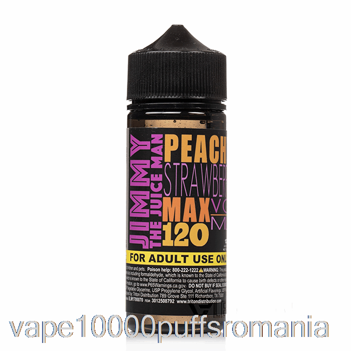 Vape Romania Peachy Capsuni - Jimmy The Juiceman - 120ml 3mg
